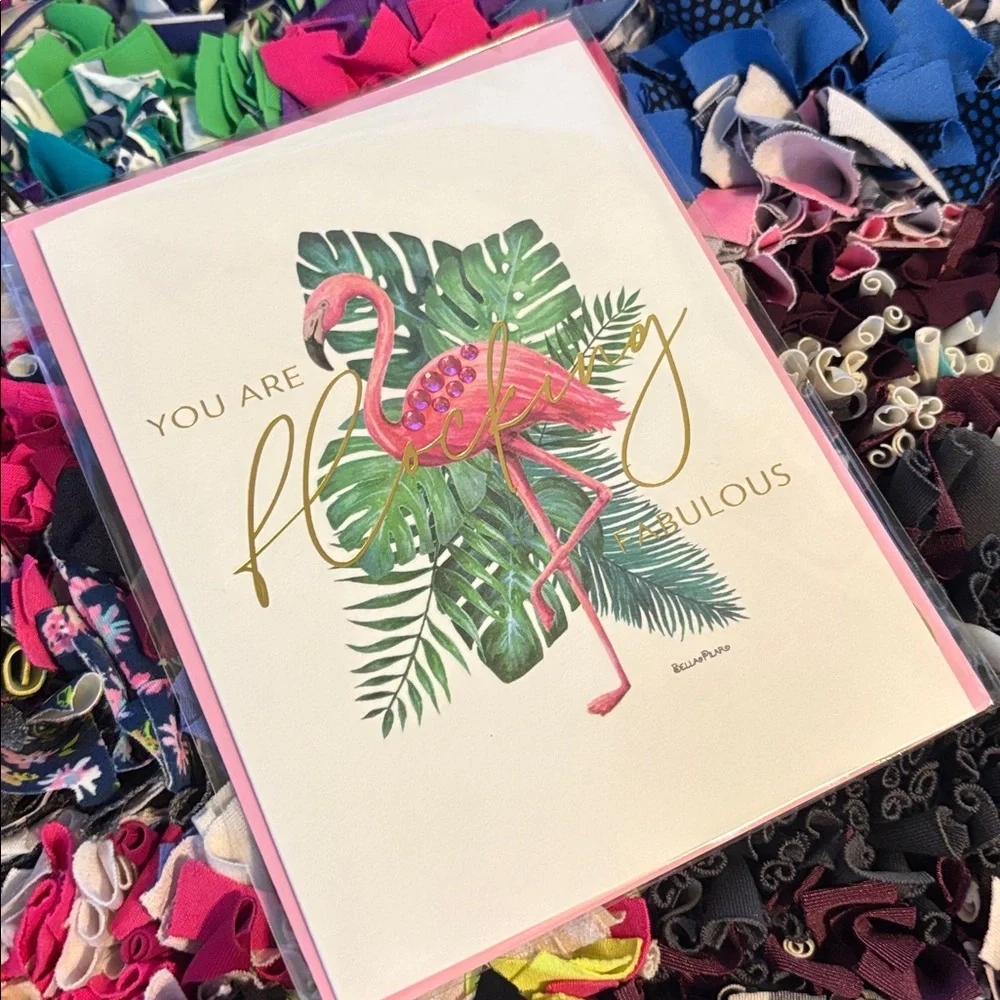🆕Papyrus Pink Flamingo Greeting Card